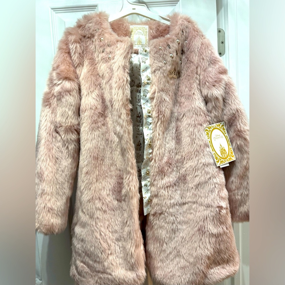 New with tags girls Disney faux fur coat